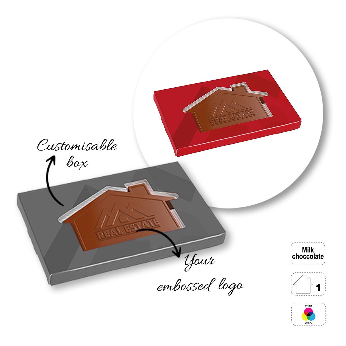 CHOCO4MAT B - chocolate bar, various shapes, 175x107x15 mm | GL811106E