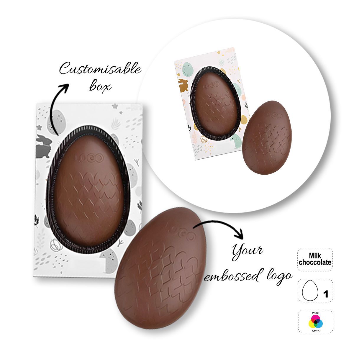 CHOCO4MAT C - chocolate bar, various shapes, 175x107x15 mm | GL811107G
