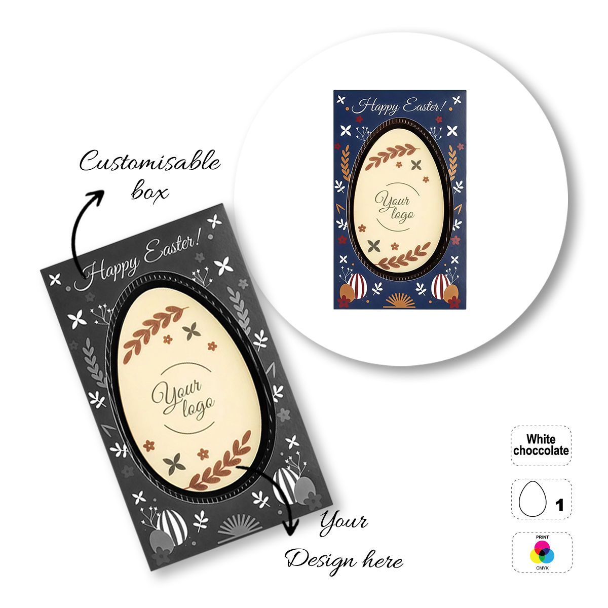 LOGO CHOCO4MAT A - printable chocolate bar, various shapes, 175x107x15 mm | GL811110A