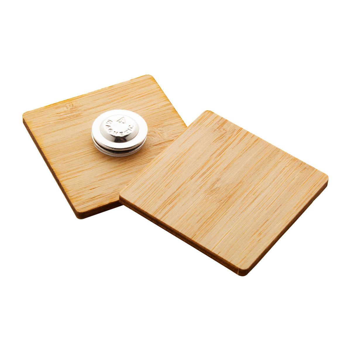 BOOBADGE - bamboo badge 45x45 mm | HG716415C