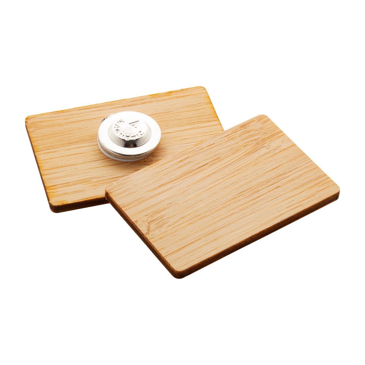BOOBADGE - bamboo badge 35×53 mm | HG716415D