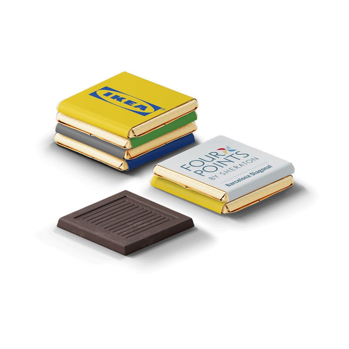 NEAPOLITAN DARK - Dark chocolates, 30 x 30 mm | CC55033B