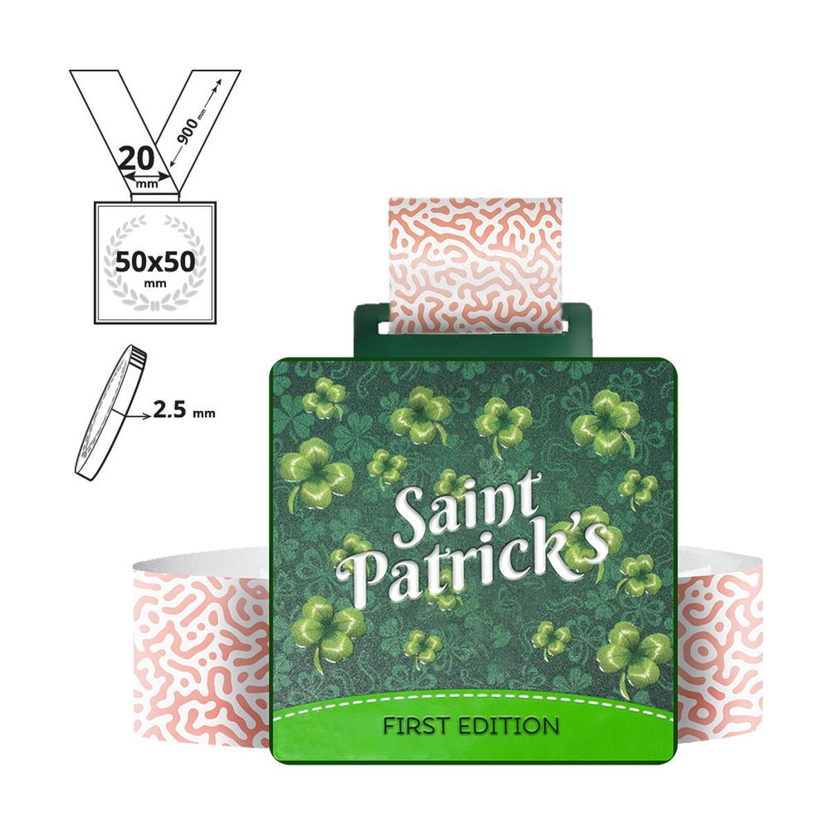 KYOTO - steel medal 2,5mm, 50x50 mm | GL712125B