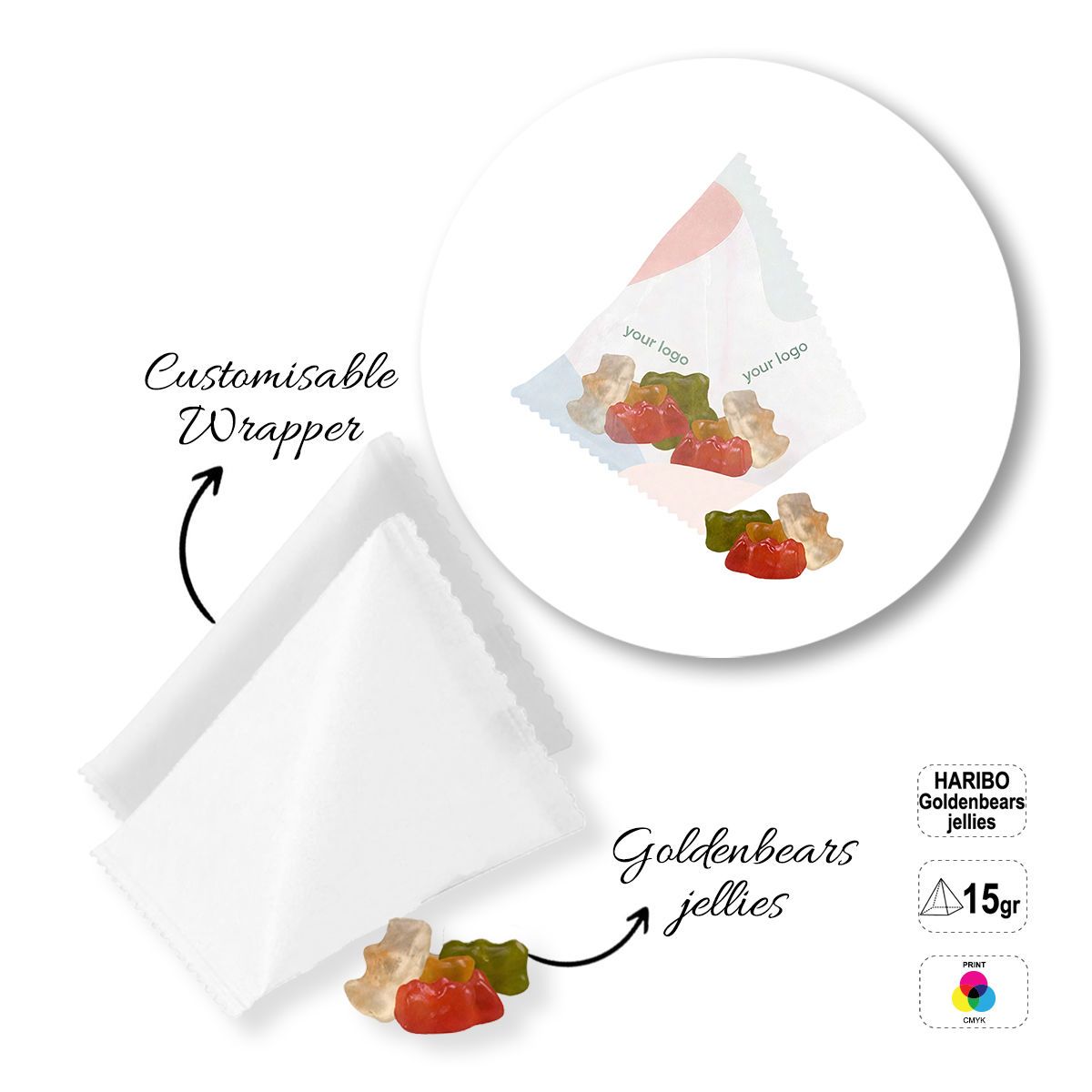 SWEET PIRAMID - mini sweets, 70x70x70 mm | GL810303A