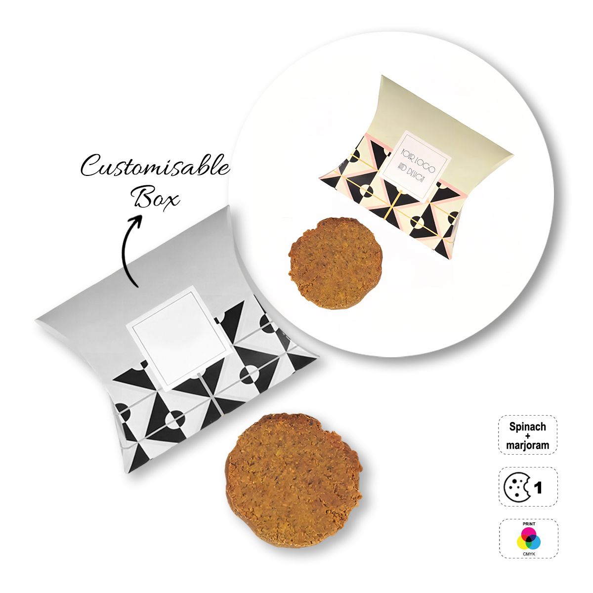 VEGETAL COOKIE - biscuit in Brut version, 97x122x30 mm | GL810706B