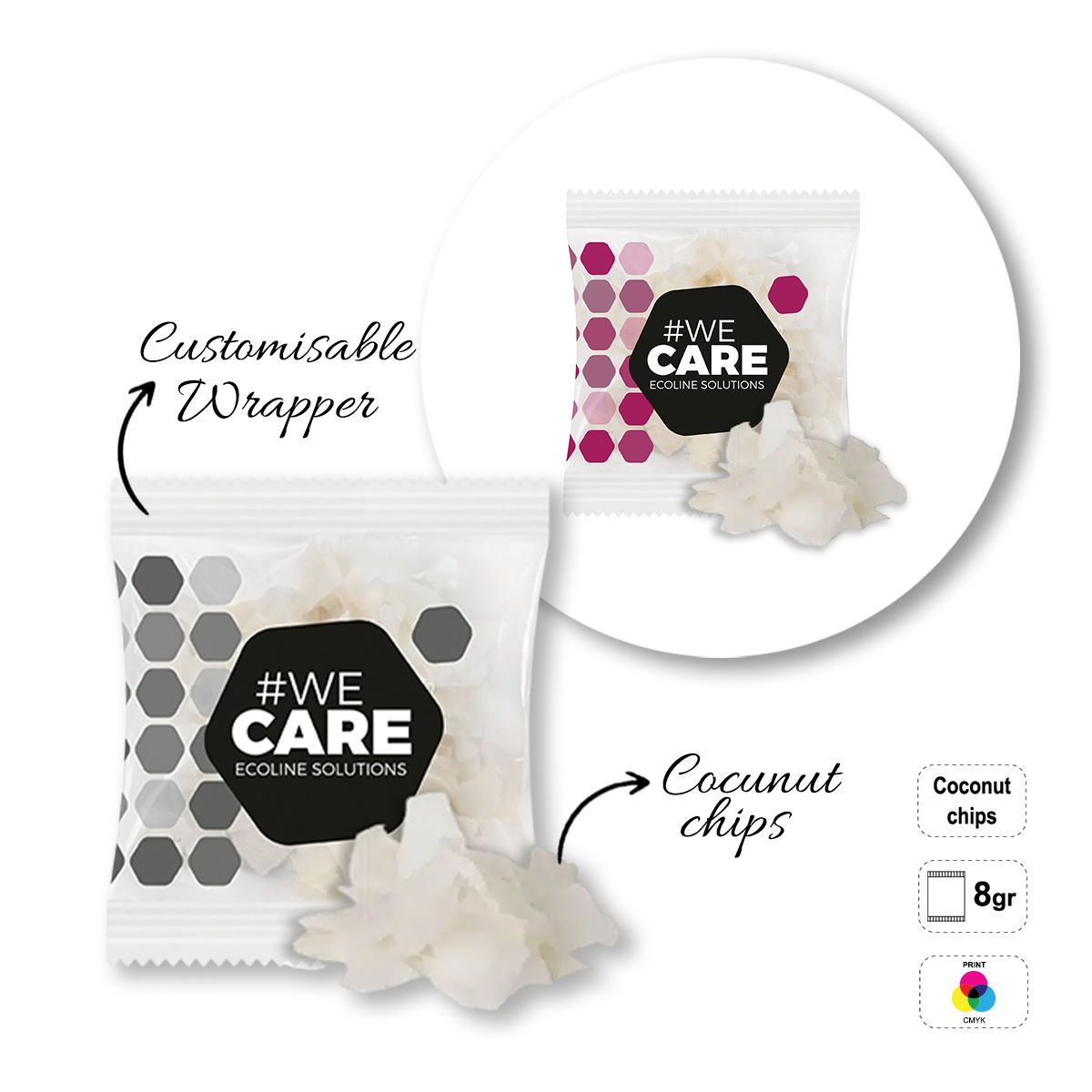 SWEET CHIPS - packet of fruit chips, 87x70 mm | GL810813A