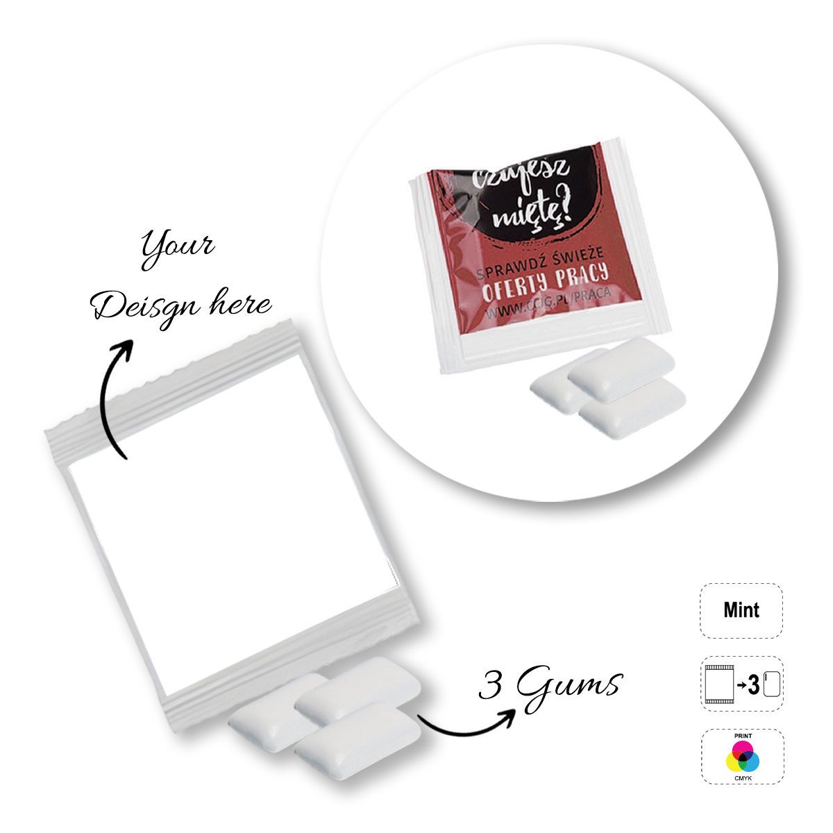 1.2.3. MINTS - chewing gum, 60x70 mm | GL810901C