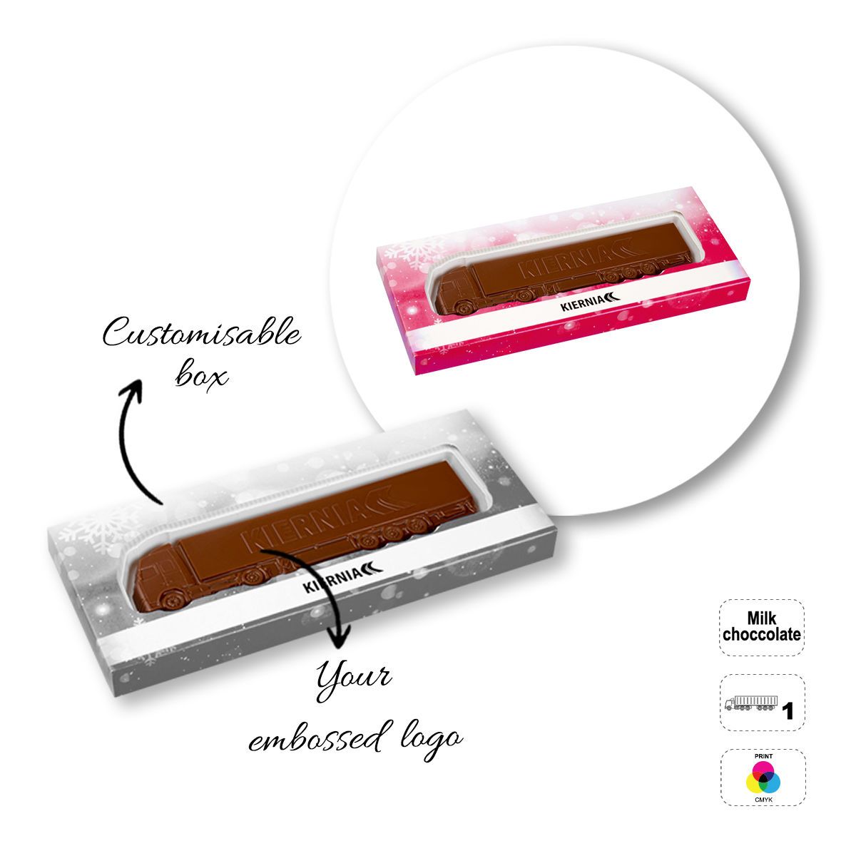 CHOCO4MAT A - chocolate bar, various shapes, 232x98x20 mm | GL811105E