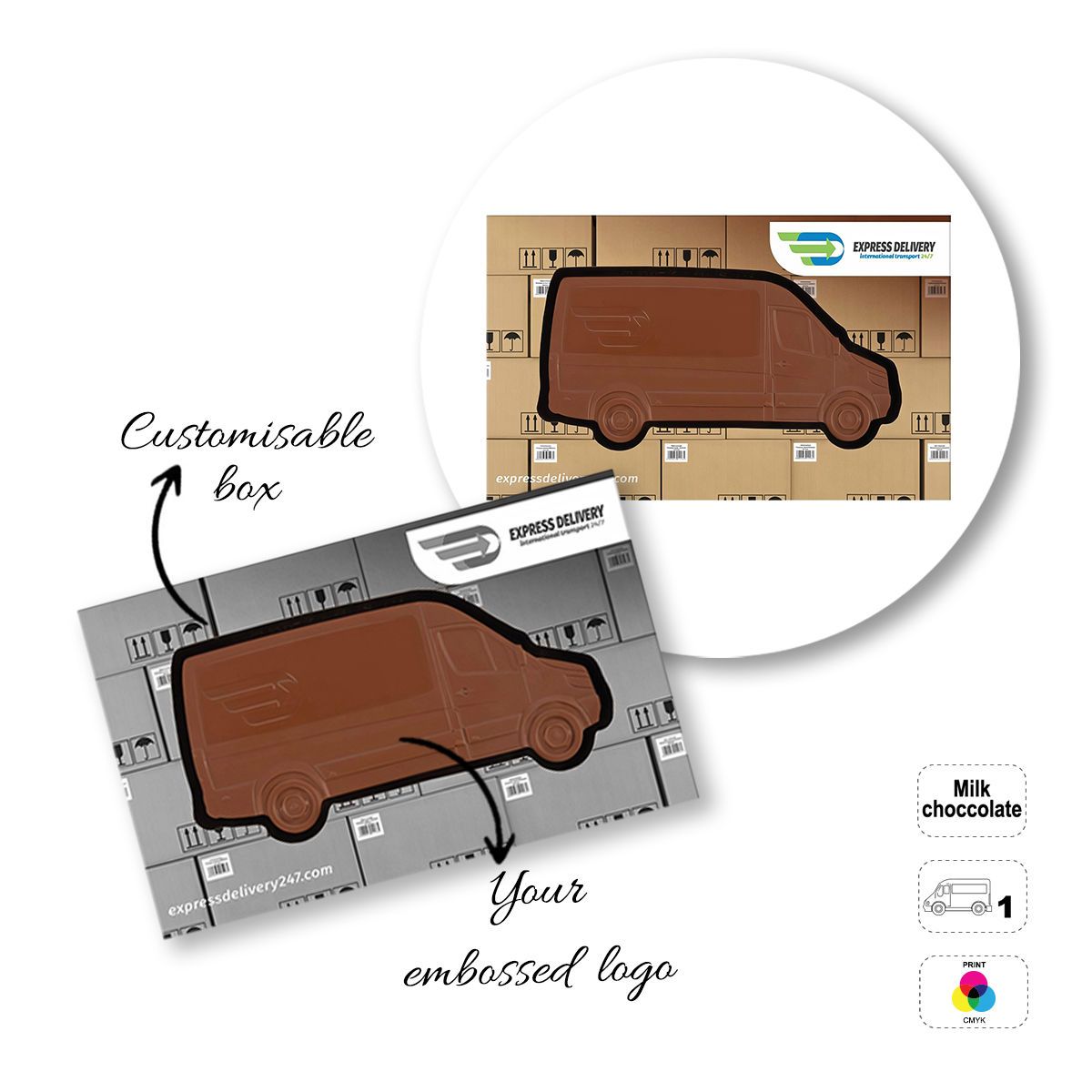 CHOCO4MAT A - chocolate bar, various shapes, 175x107x15 mm | GL811105G