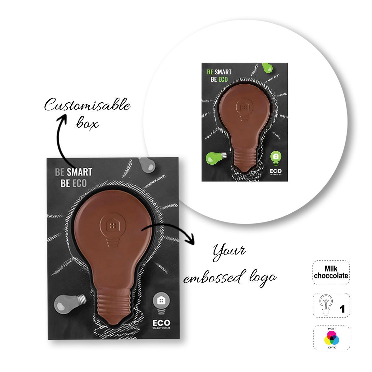 CHOCO4MAT B - chocolate bar, various shapes, 182x132x15 mm | GL811106D