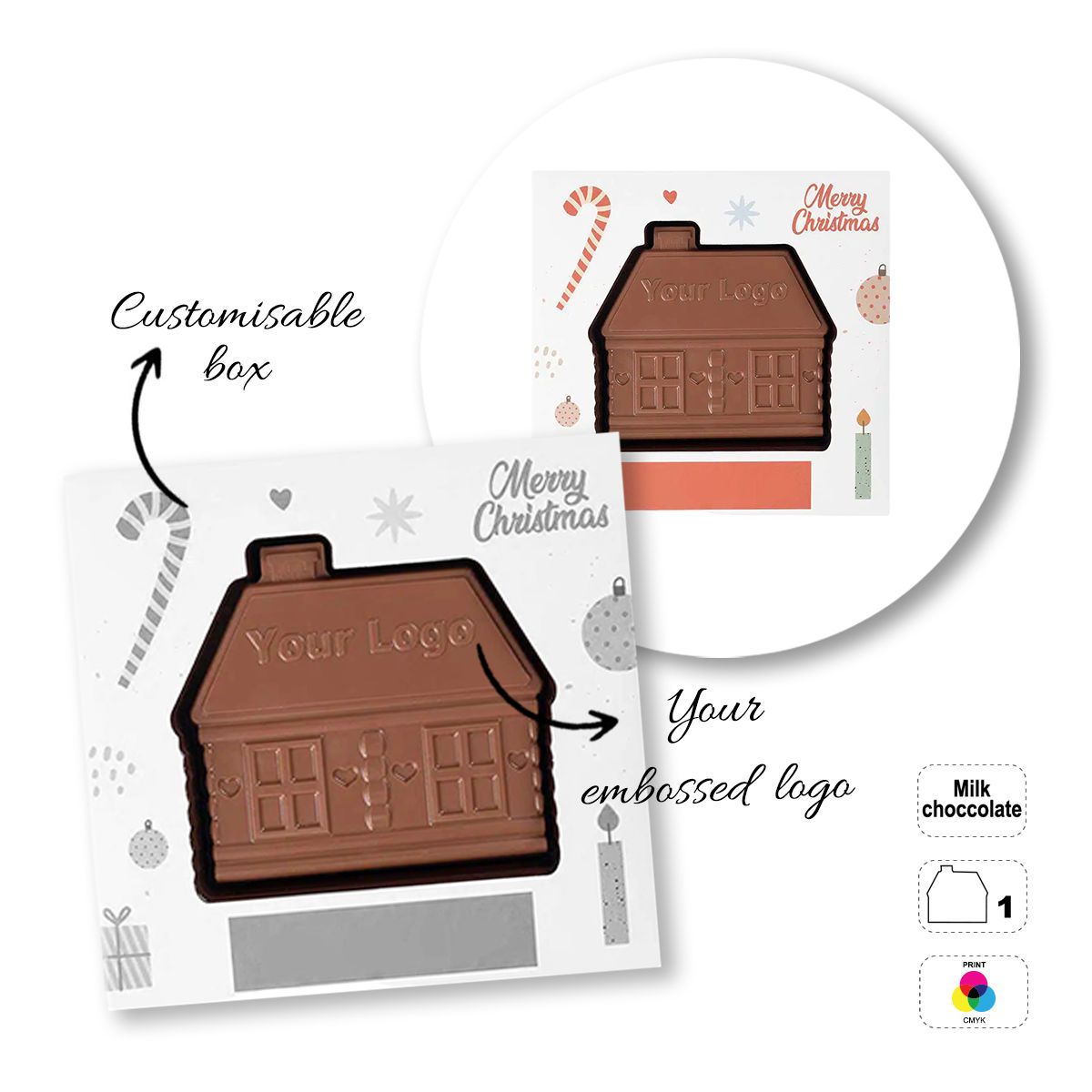 CHOCO4MAT C - chocolate bar, various shapes, 135x137x15 mm | GL811107A