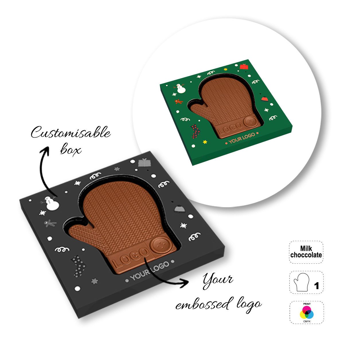 CHOCO4MAT C - chocolate bar, various shapes, 135x135x15 mm | GL811107B