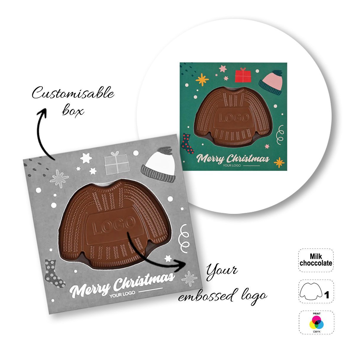 CHOCO4MAT C - chocolate bar, various shapes, 135x135x15 mm | GL811107C