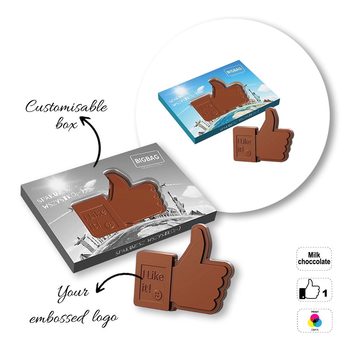 CHOCO4MAT E - chocolate bar, various shapes, 182x132x15 mm | GL811109A