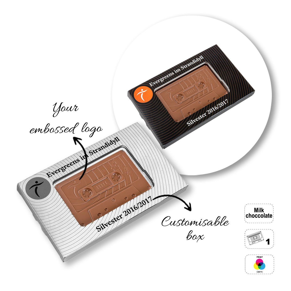 CHOCO4MAT E - chocolate bar, various shapes, 175x107x15 mm | GL811109D