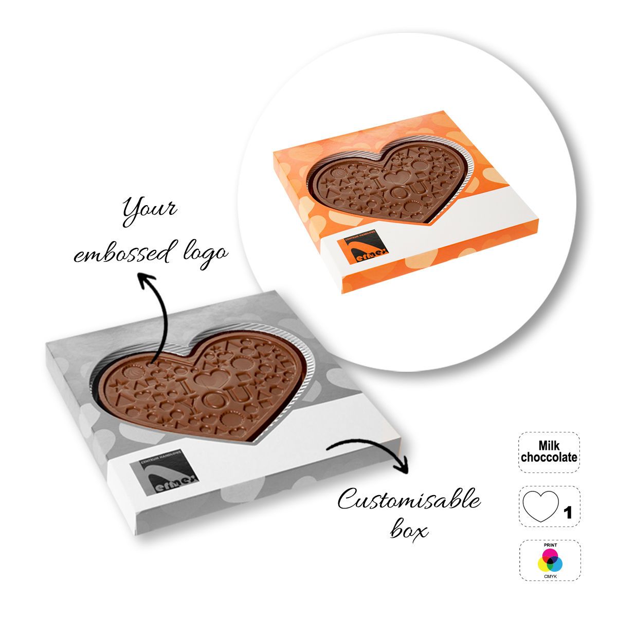 CHOCO4MAT E - chocolate bar, various shapes, 135x135x15 mm | GL811109E