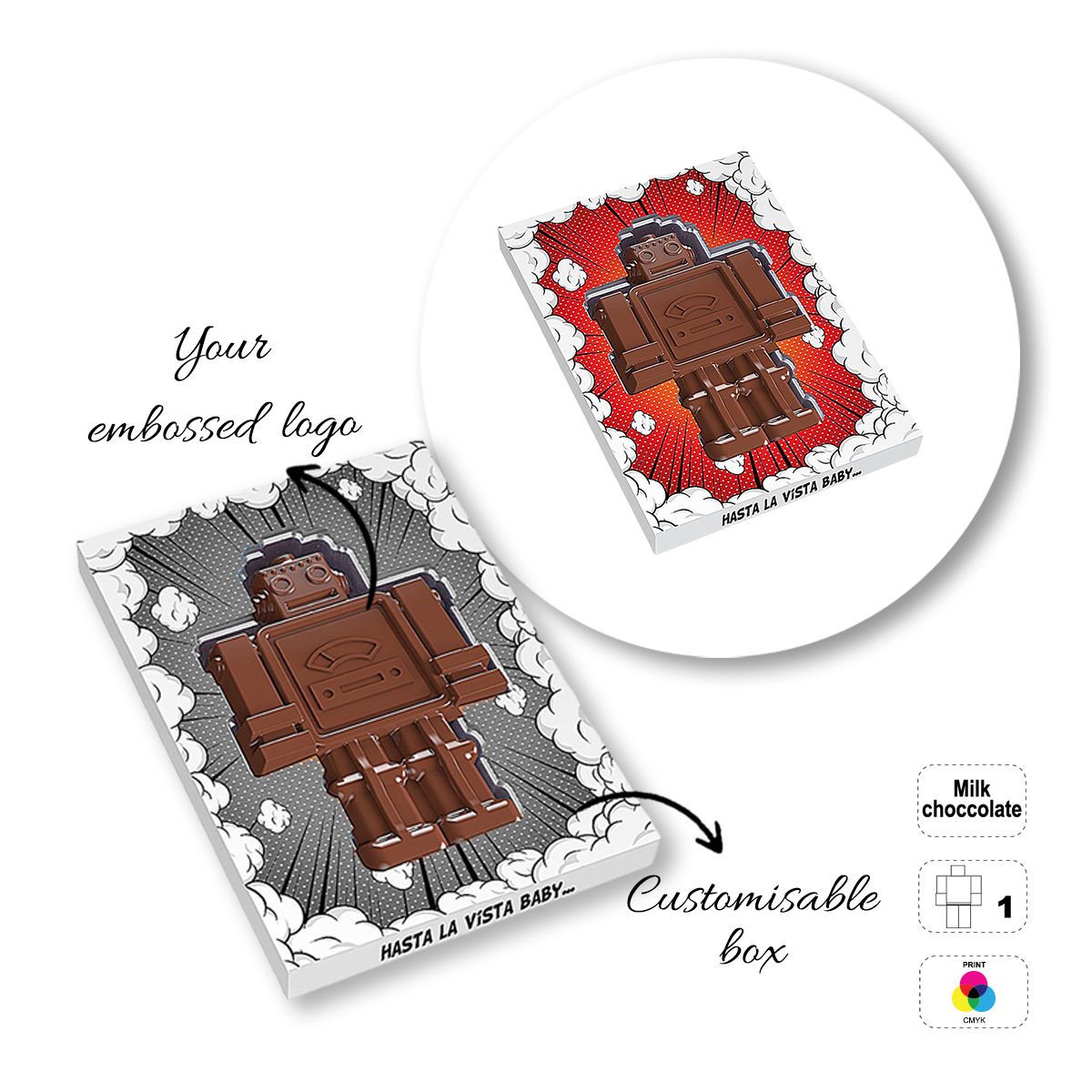 CHOCO4MAT E - chocolate bar, various shapes, 182x132x15 mm | GL811109F