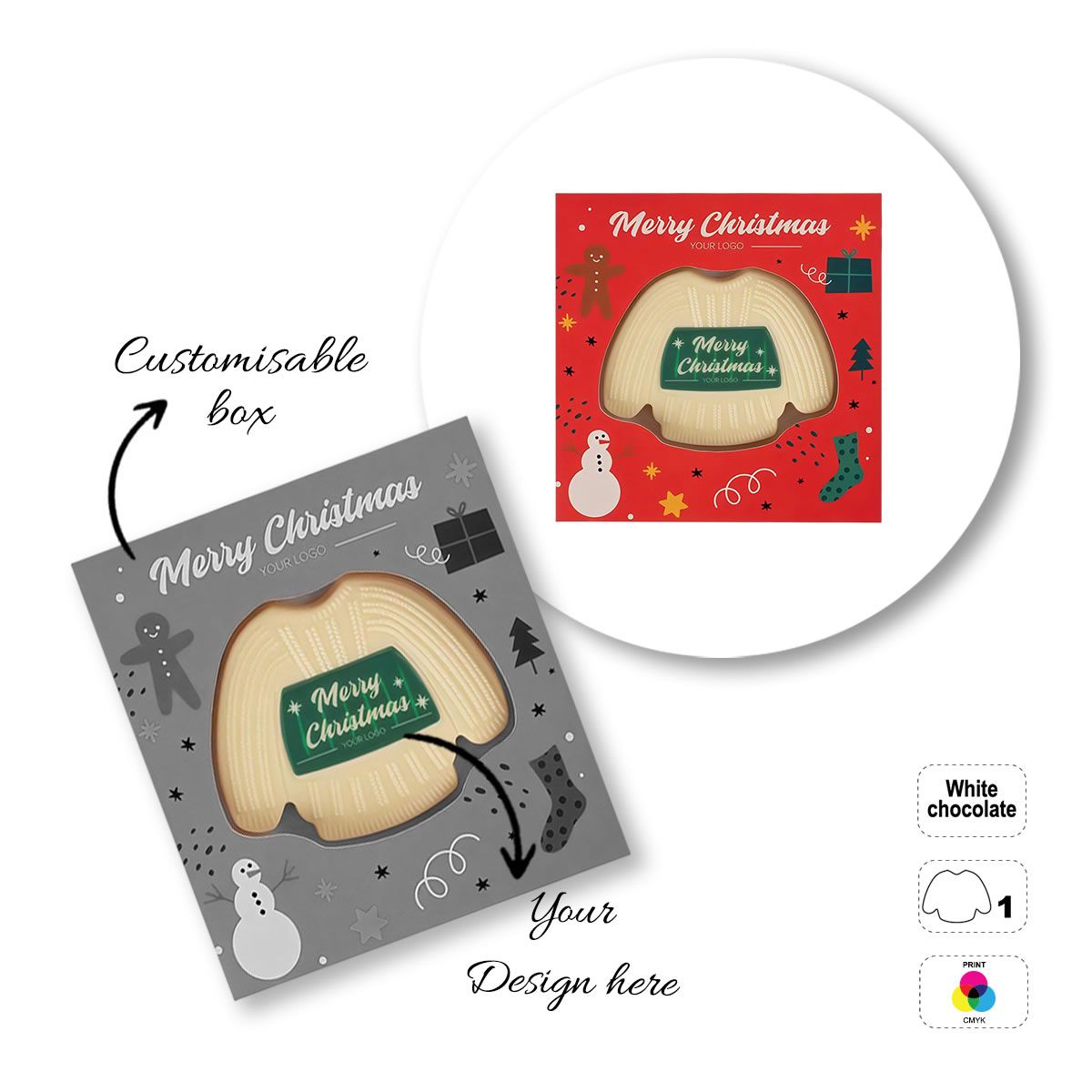 LOGO CHOCO4MAT A - printable chocolate bar, various shapes, 135x135x15 mm | GL811110D