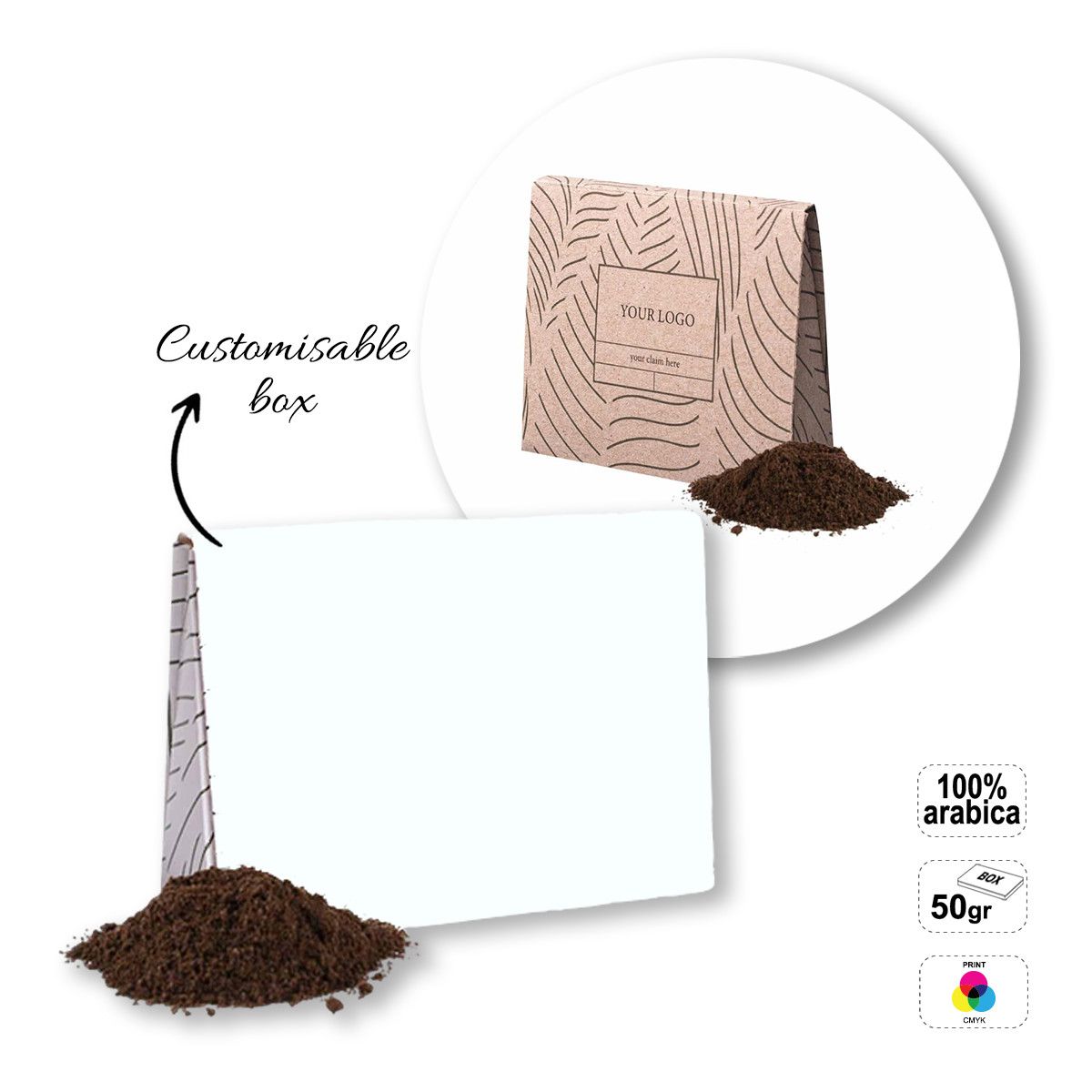 COOFFE BOX - coffee pack , 140x40x100 mm | GL811301B