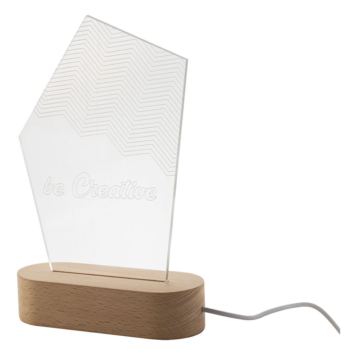 WOODIFY - LED light trophy, pentagon | HG716909A