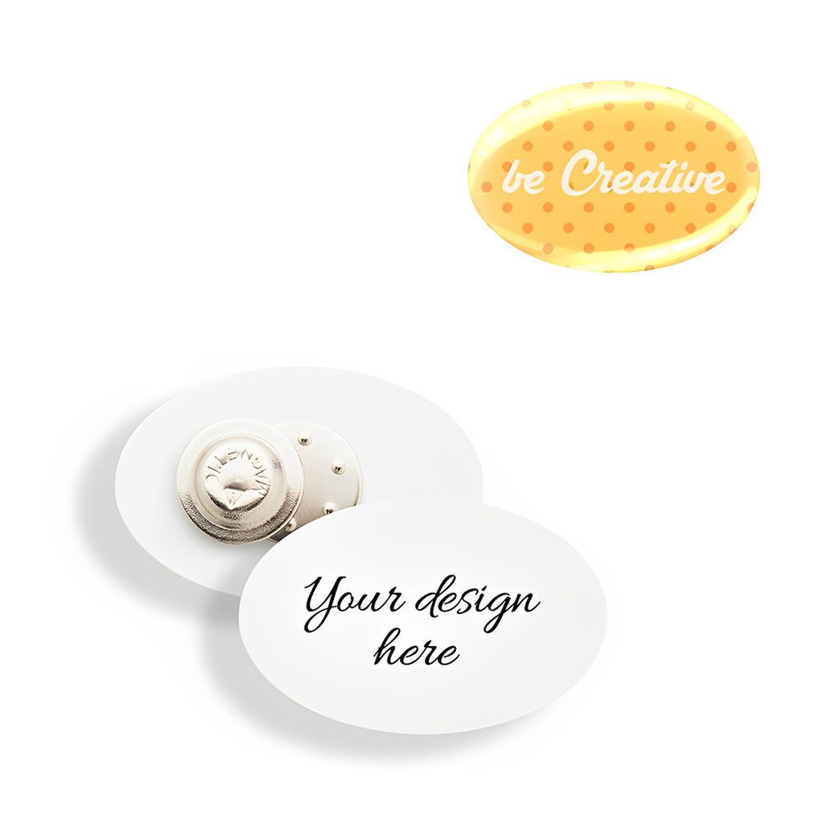 DOMEBADGE - magnetic badge 35×53 mm | HG718199D