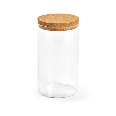 MAGRITTE 1000 - Canister Borosilicate Glass 1015ml. Cork lid
