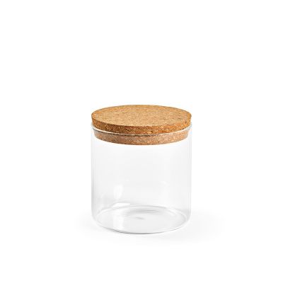 MAGRITTE 500 - Canister Borosilicate Glass 580ml. Cork lid