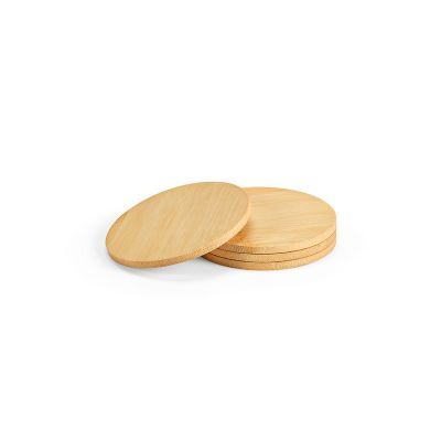 CHRISTO - Coasters Bamboo. Set of 4