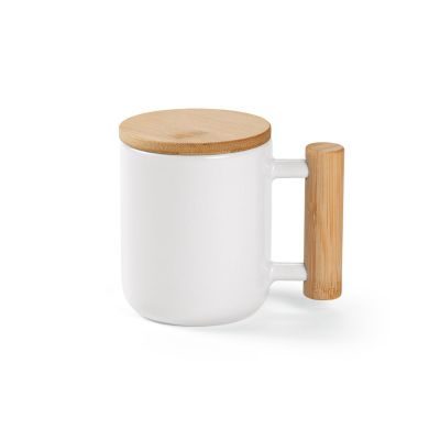 DOURO - Mug Ceramic, Bamboo lid and handle 380ml. Sublimation