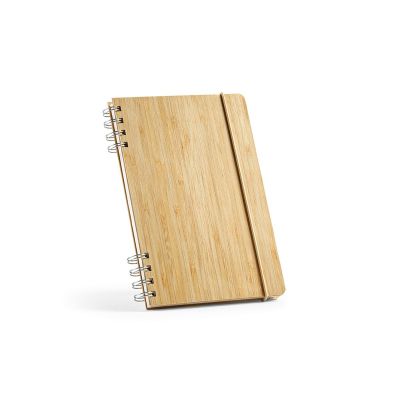 DANTE - A5 Notebook Bamboo cover. 70gsm Recycled 196 pages