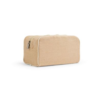RIO - Toiletry Bag 260 gsm Jute with zipper
