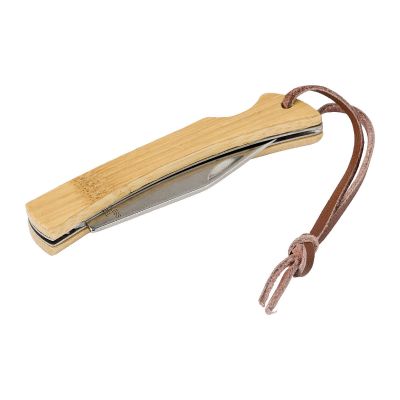 BECKETT - Stainless steel and bamboo foldable knife 