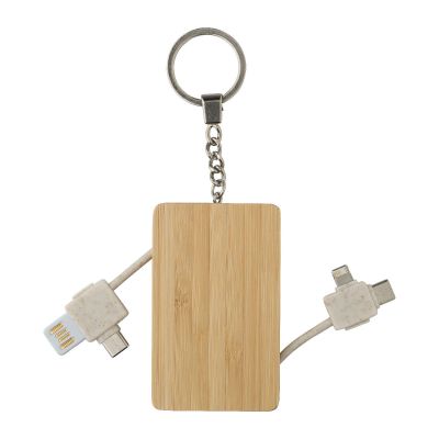 BIANCA - Bamboo keychain 