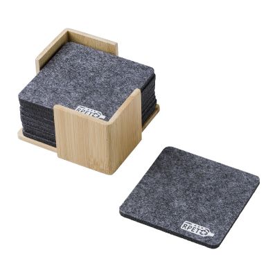 LAWRENCE - rPET felt coaster set 