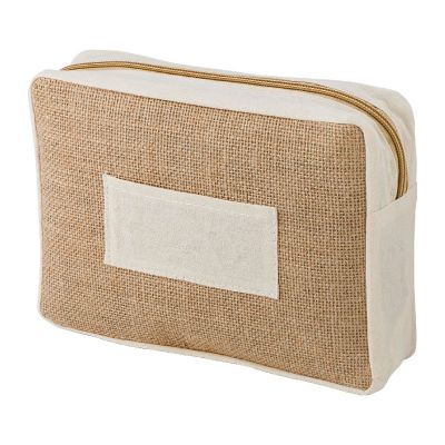 JULIAN - Jute toiletry  bag 