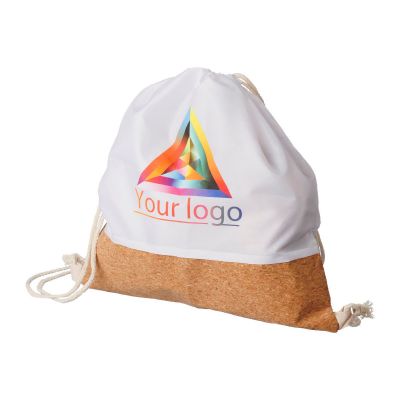 ELODIE - rPET and cork drawstring backpack 