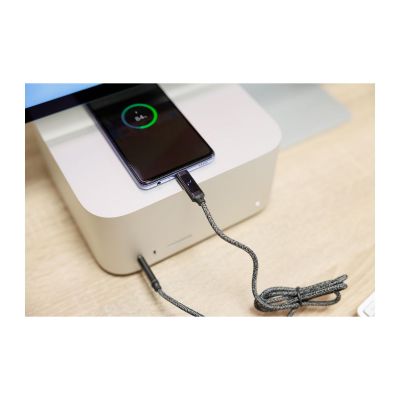 CLAUDIA - Nylon fabric charging cable 65W 