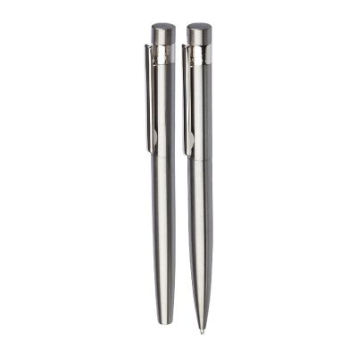 ROLLERBALL - Recycled stainless steel writing set Fritz