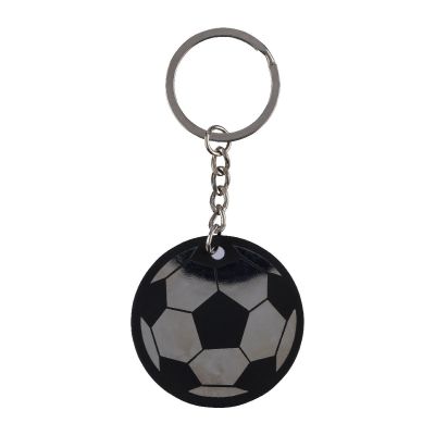 CIRO - Recycled stainless steel soccer ball keychain 