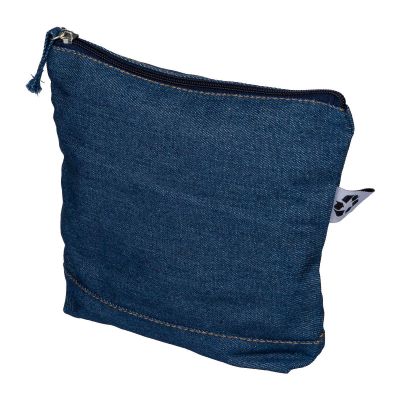 ORIN - Recycled denim cosmetic bag 