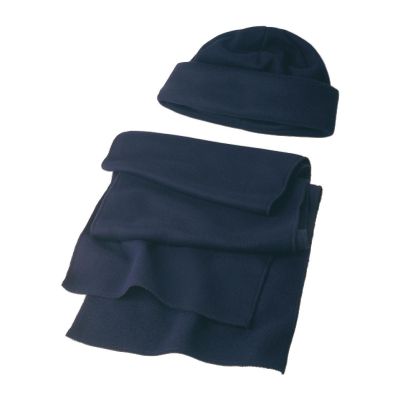 RUSSO - Polyester fleece (200 gr/m²) beanie and scarf 