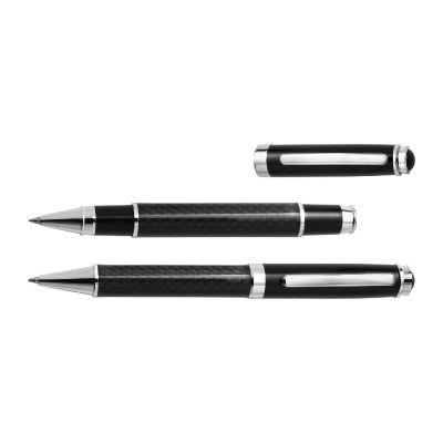 ZIVA - Carbon fibre and brass writing set 