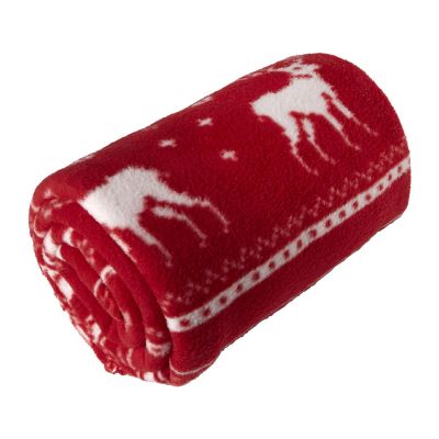 JANE - Polar fleece reindeer blanket (180 gr/m2) 