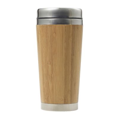 SABINE - Bamboo and stainless steel travel cup 