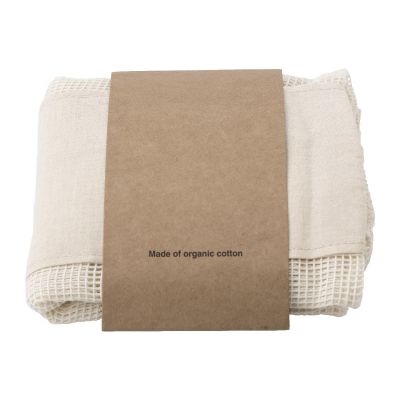 ADELE - Set of three reusasable cotton mesh produce bags 