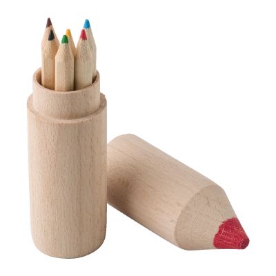 FRANCIS - Wooden tube with pencils 