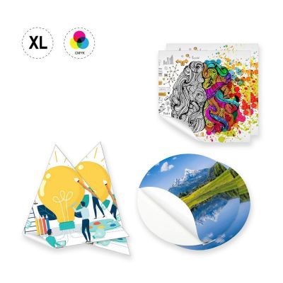 STICKER XL TRIANGLE - adhesive paper labels 