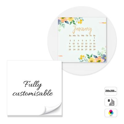 BUDAPEST - 8-sheet wall calendar glued on top