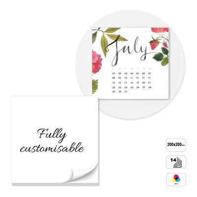 REYKJAVIK - 14-sheet wall calendar glued on top