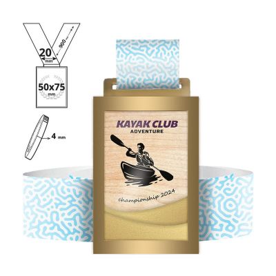 KOCHI - steel and plywood medal 4mm